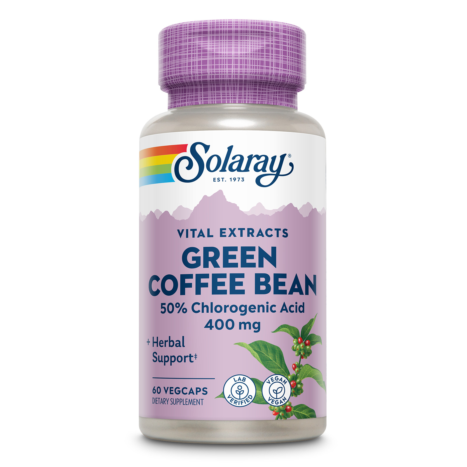 Solaray Guaranteed Potency Green Coffee Bean Extract, Veg Cap (Btl-Plastic)