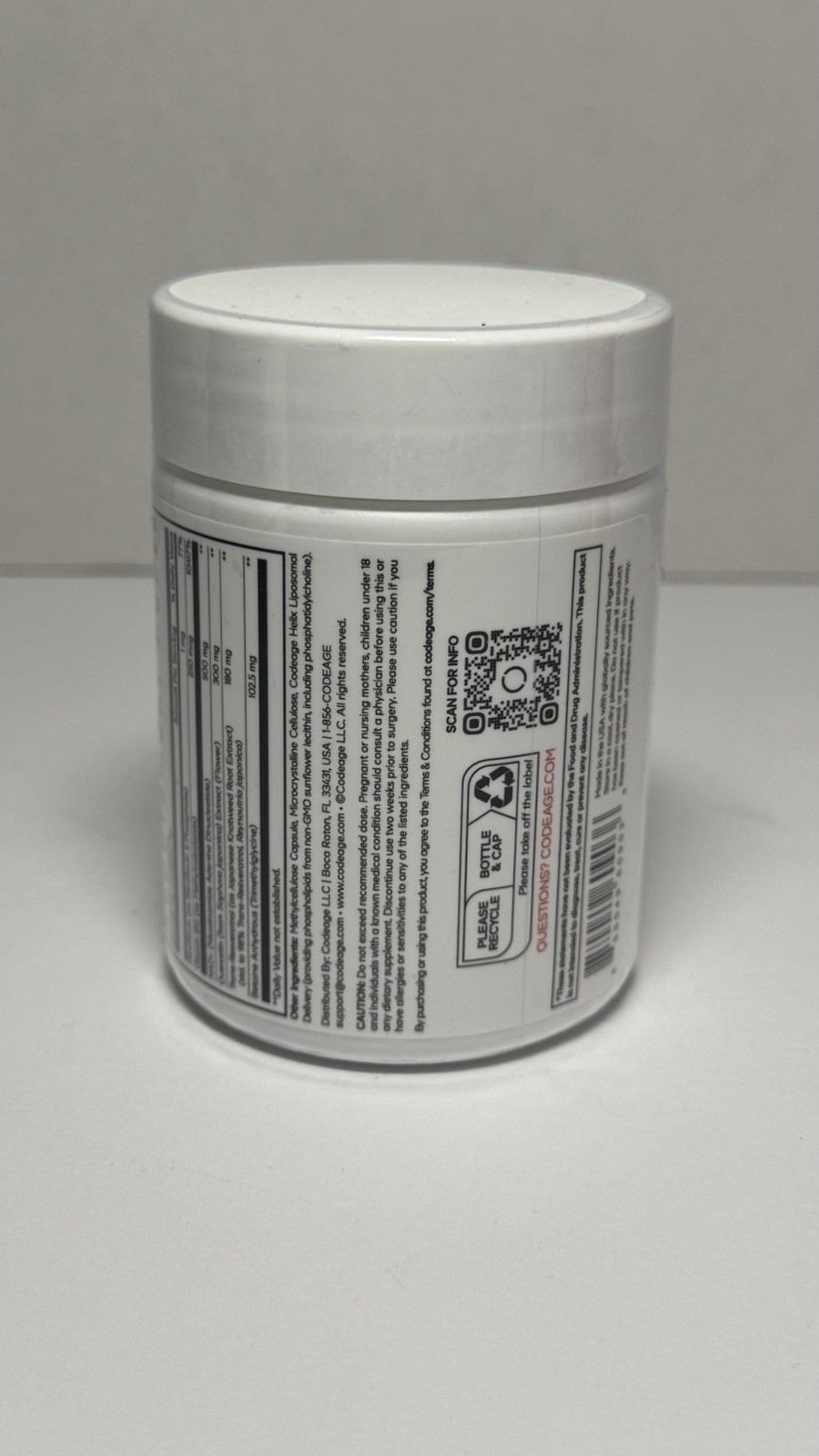Codeage Liposomal NAD+ Ultra SPORT Resveratrol Code Age 90 caps New EXP 4/2028