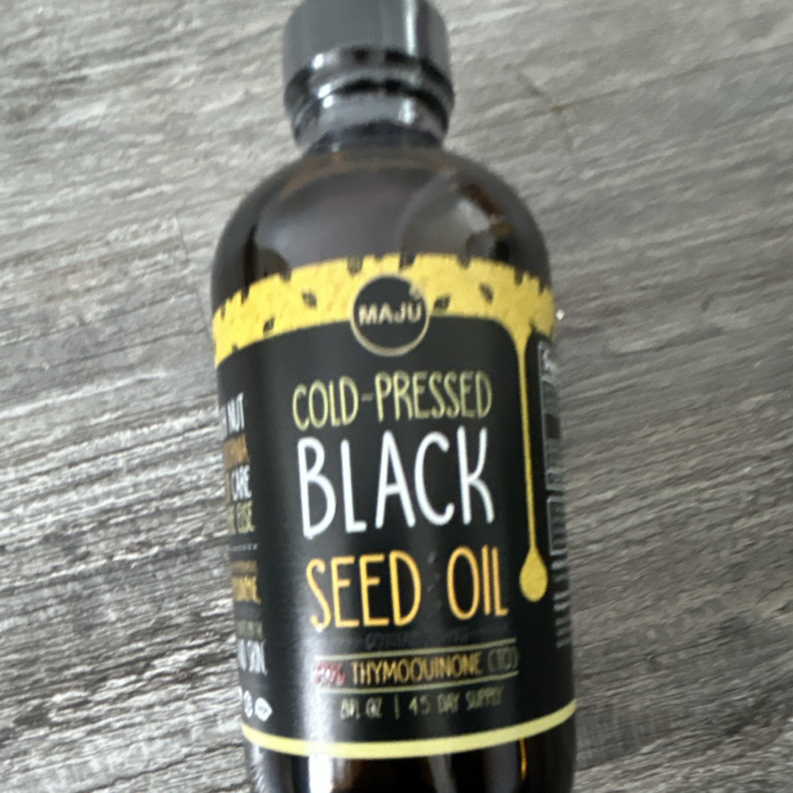 MAJU Cold-Pressed Black Seed Oil Thymoquinone Dietary Supplement 8 fl oz