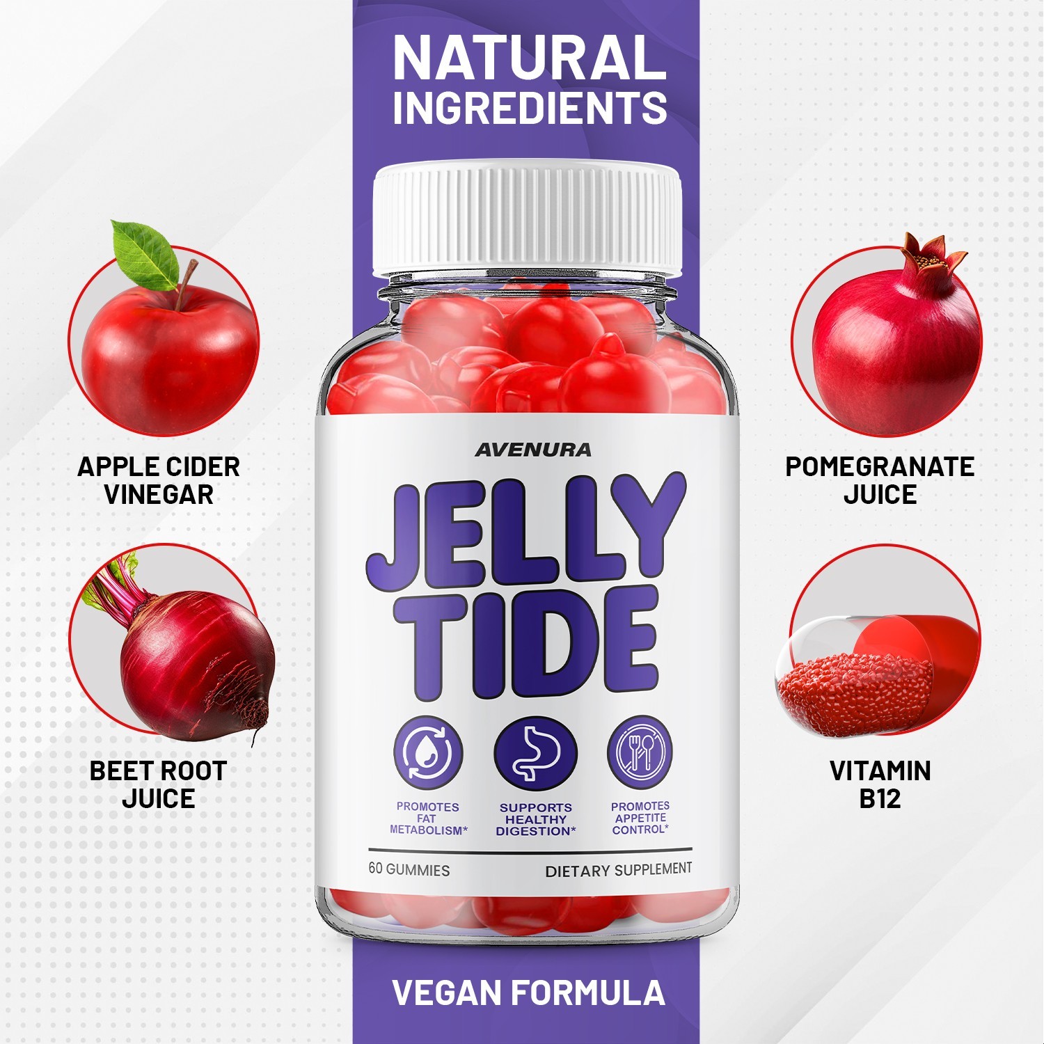 (2 Pack) Jelly Tide ACV Gummy – Jellytide Natural Ingredients for lifestyle