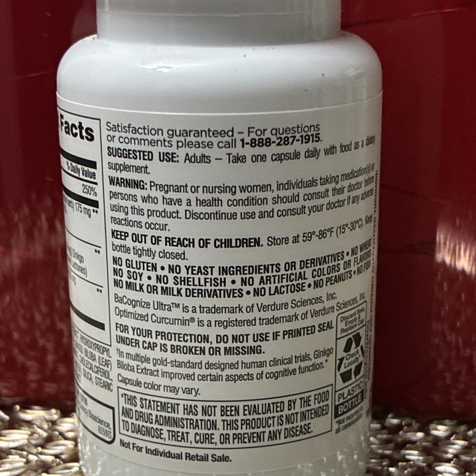 Equate Regular Strength Memory Support Capsules Gluten-Free 30 Count Exp 05/27