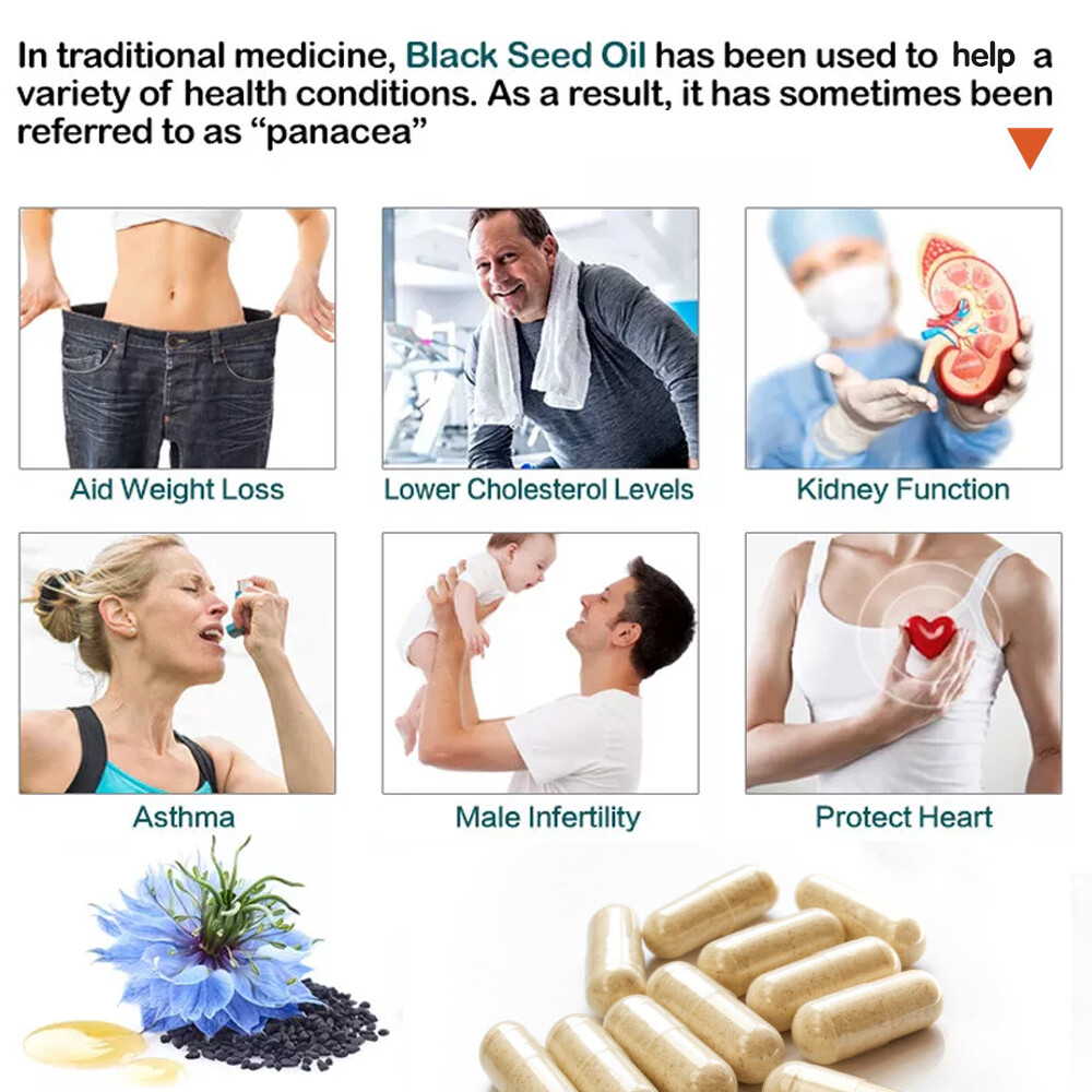 Black Seed Oil 1500mg – Antioxidant For Immune Support & Digestive Health