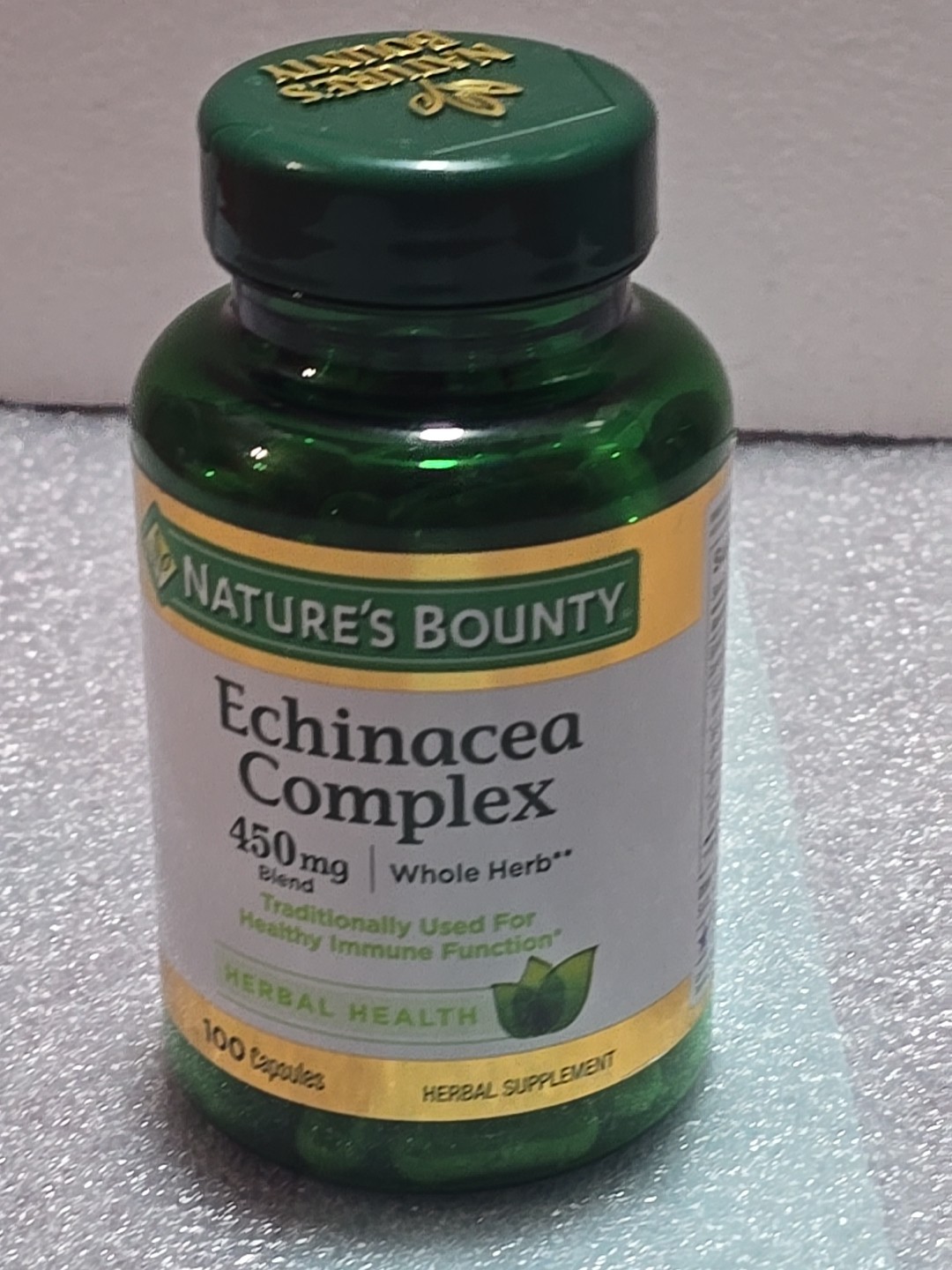 Nature’s Bounty Echinacea & Goldenseal Dietary Supplement 450mg 100 Capsules