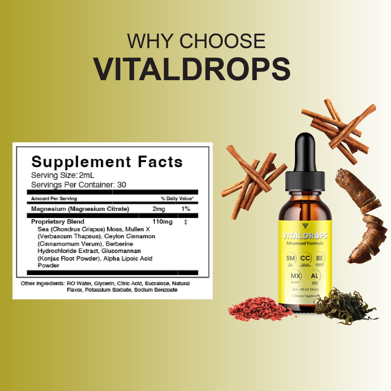 (5 Pack) VitalDrops Weight and Wellness Support, Vital Drops Supplement (10oz)