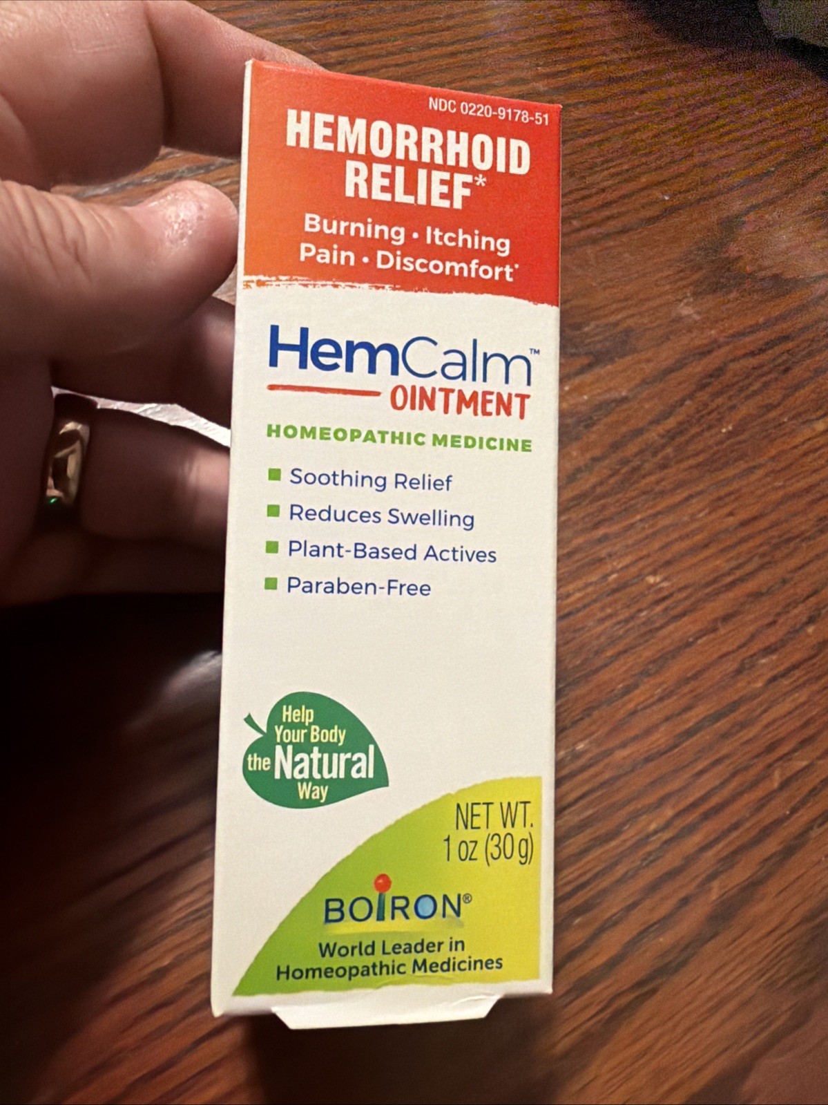 Boiron HemCalm Ointment Hemorrhoid Relief of Pain, Itching 1 Oz EXP 9/27