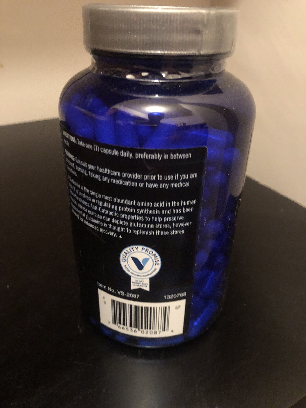 BodyTech Glutamine Recovery Agent & Immune Support 500mg (300 Capsules/serving)