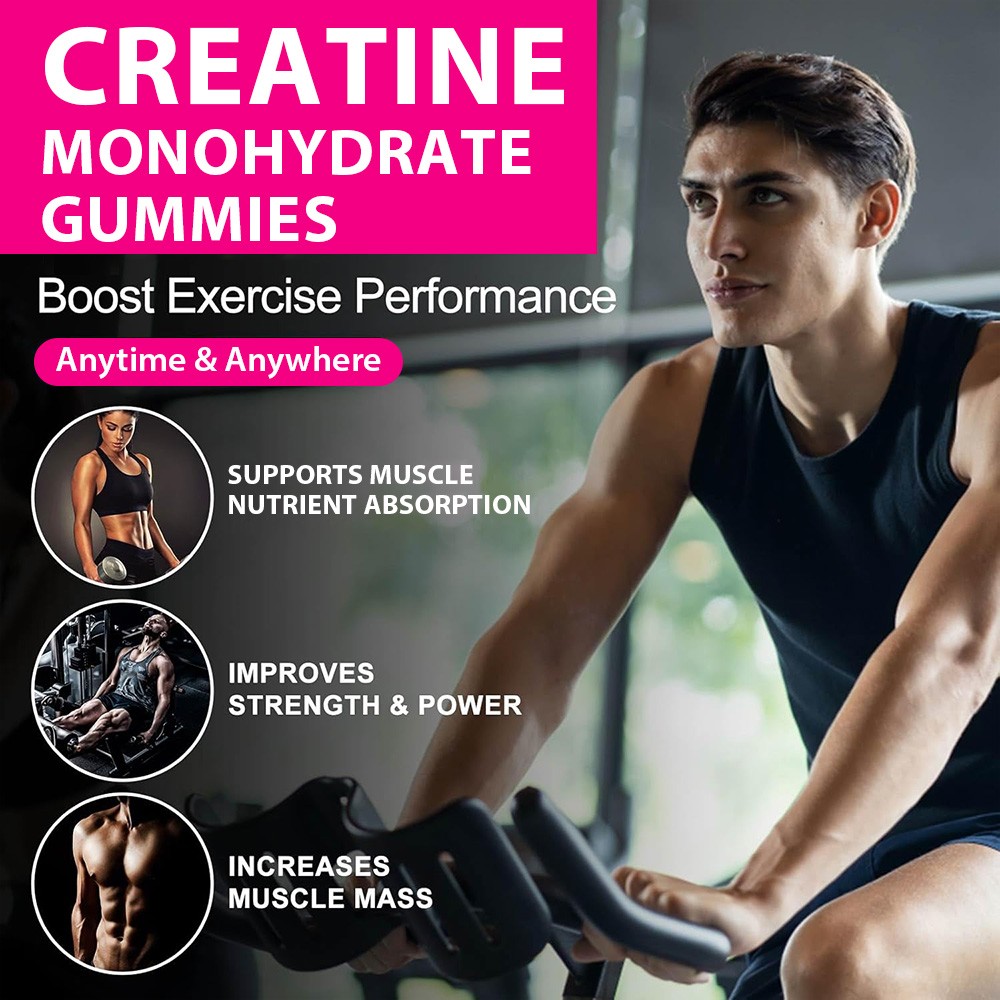 Creatine Gummies 8000mg – Enhance muscle strength and endurance, muscle growth