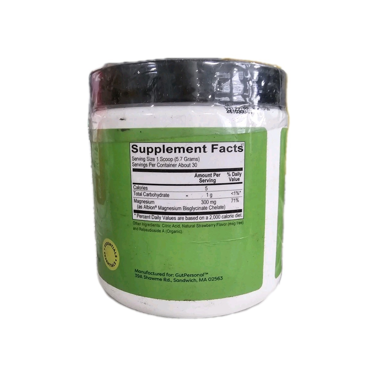 Gutpersonal The Miracle Worker. Magnesium Glycinate Powder For Sleep Exp: 10/26
