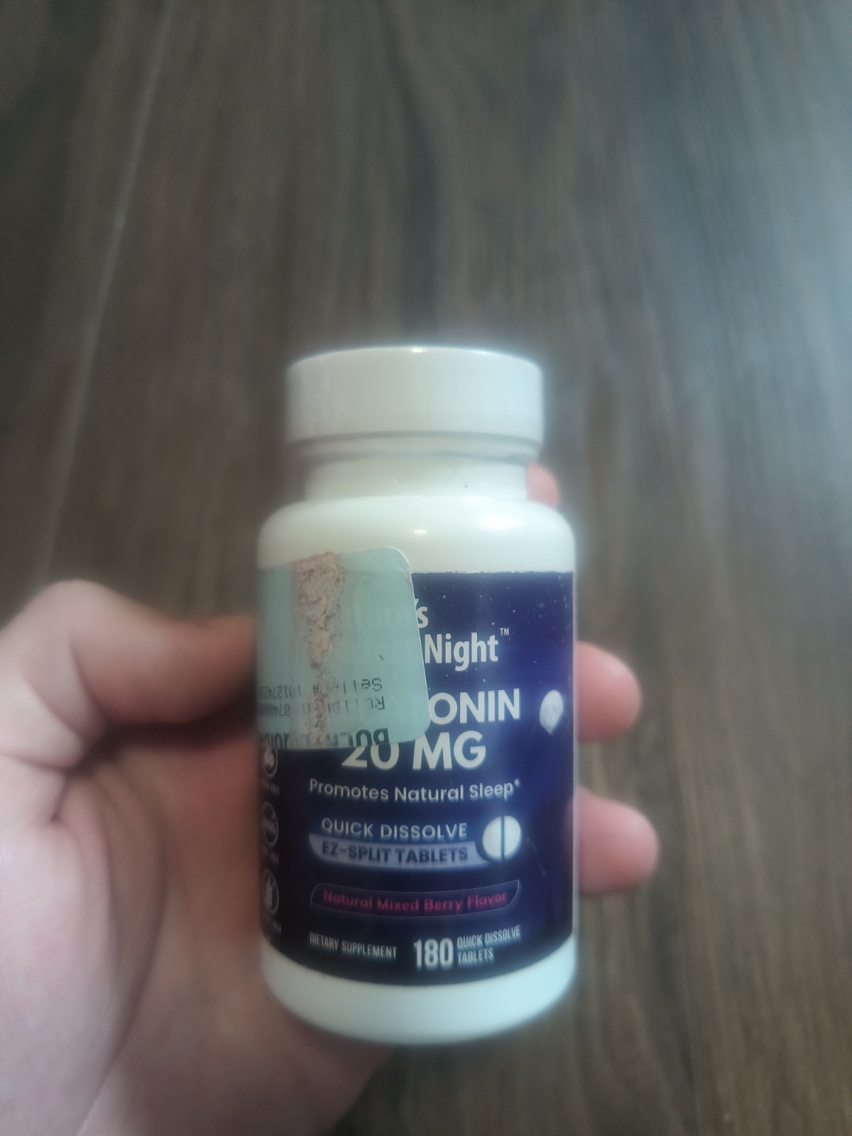 Nature’s Perfect night melatonin 20mg 180 quick dissolve tabs 10/2028