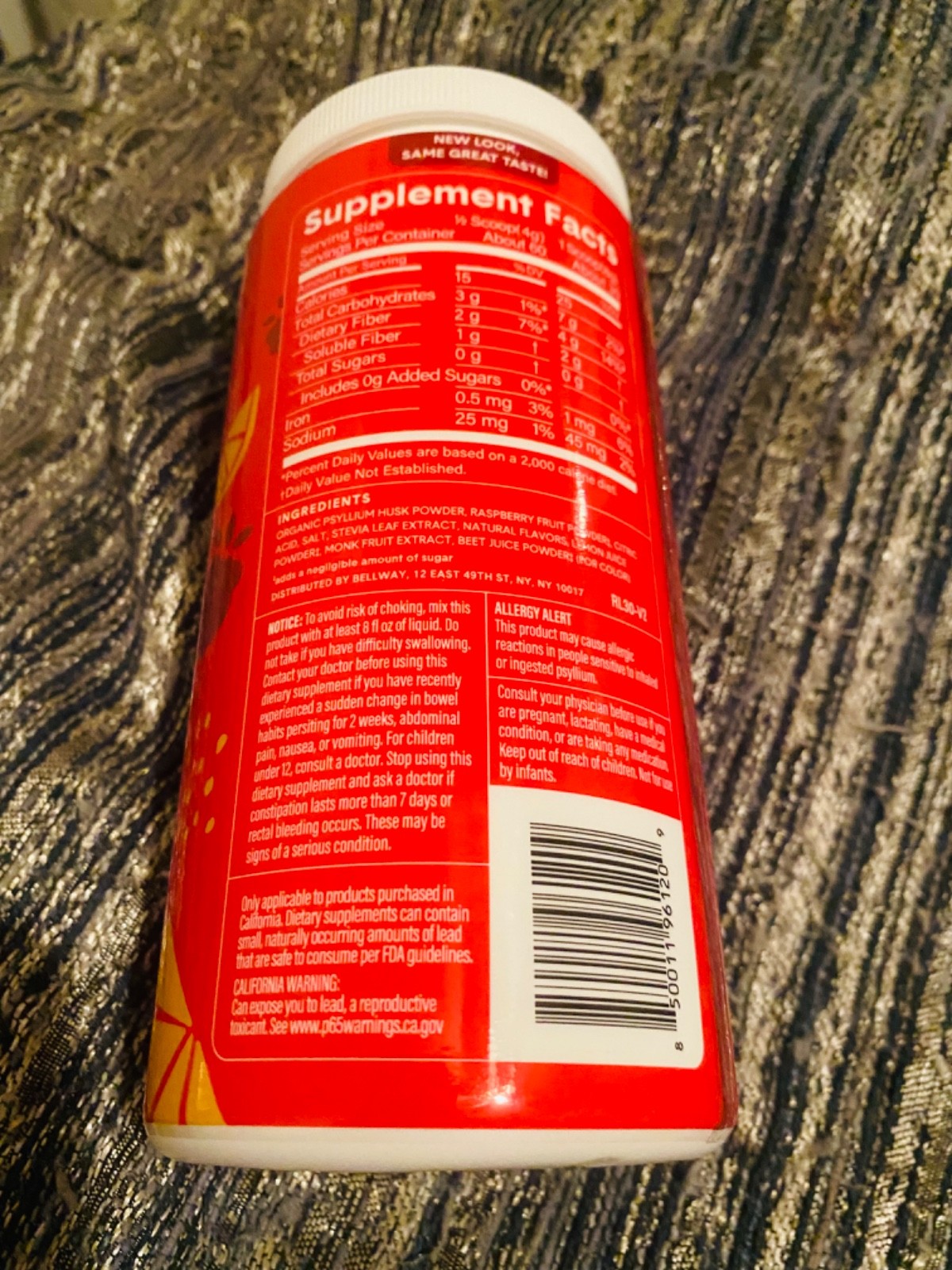 Bellway Raspberry Lemon Super Fiber + Fruit 8.3 Oz – EXP 09/2025 or 03/2026