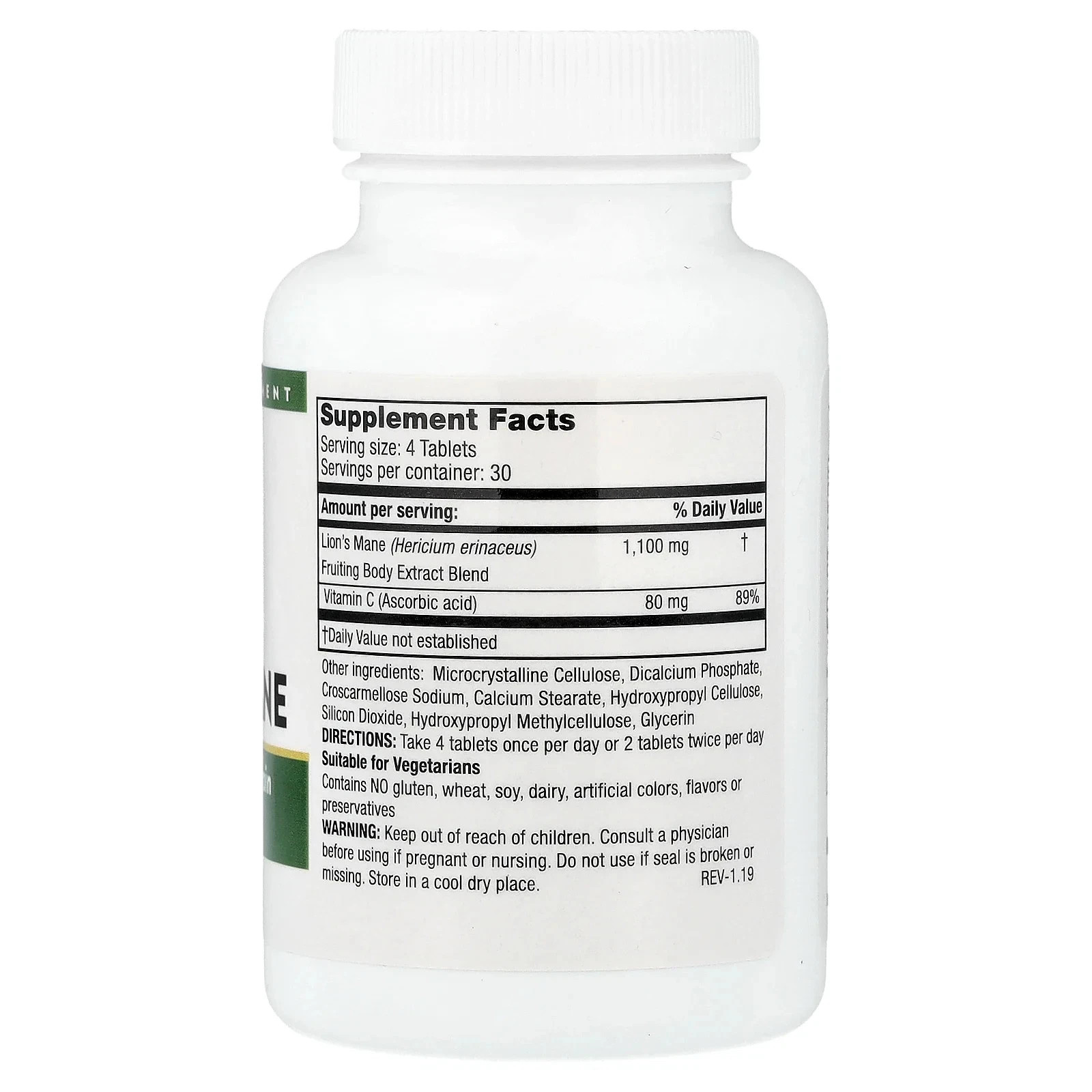 Mushroom Wisdom Super Lion’s Mane 120 Tablets Each (Pack of 2)