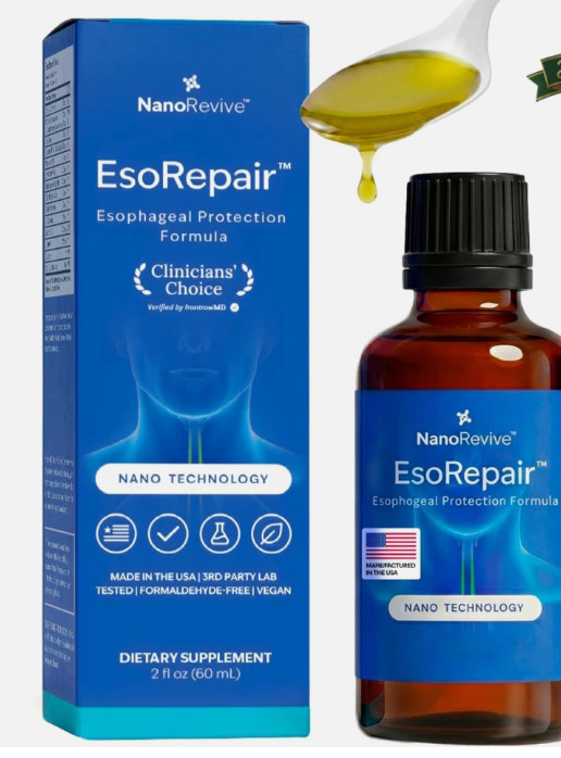 NanoRevive EsoRepair Dietary Supplement Liquid 2 fl oz (60 mL) Sealed