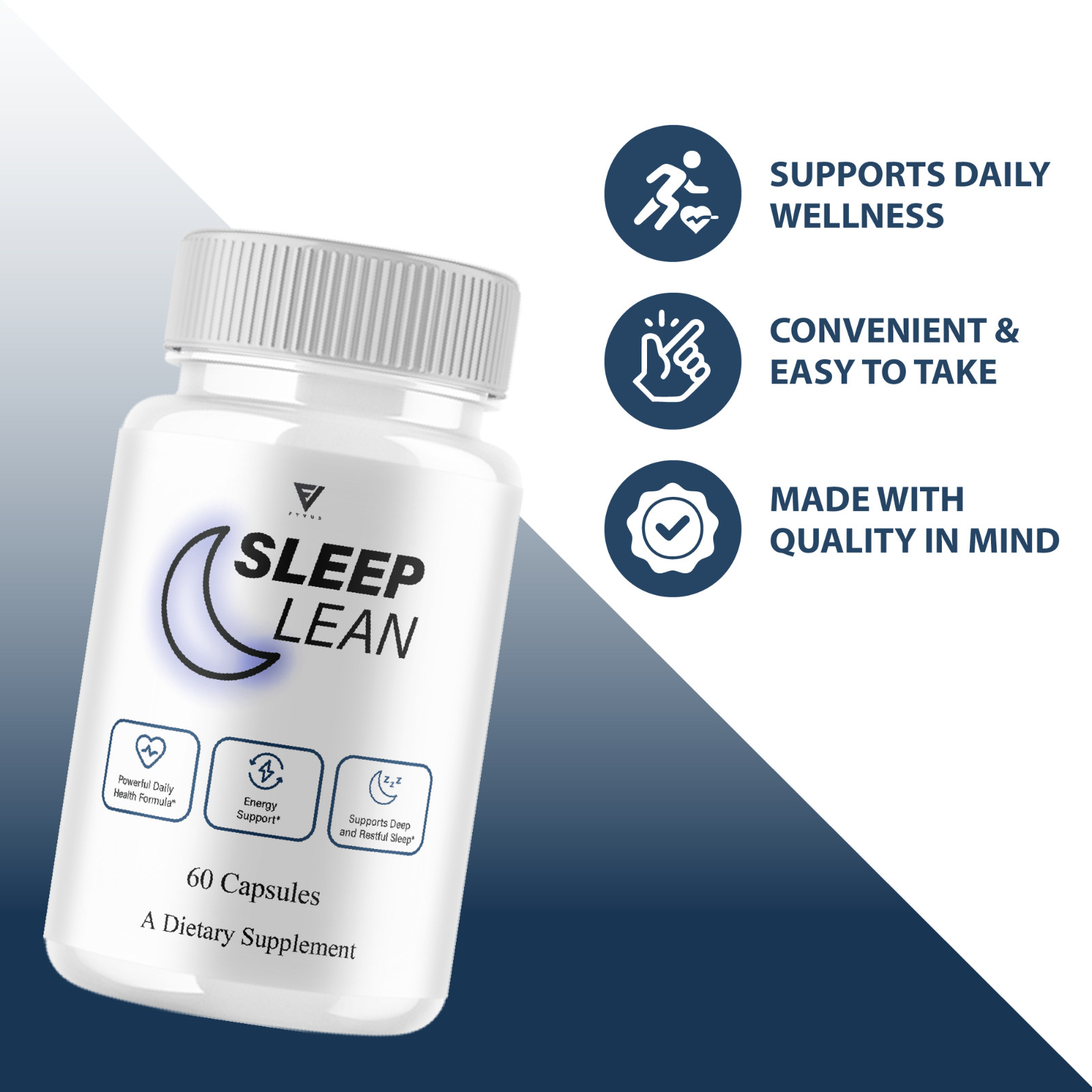 (5 Pack) Sleep Lean Capsules Sleep Lean Wellness Supplement Pills (300 Capsules)