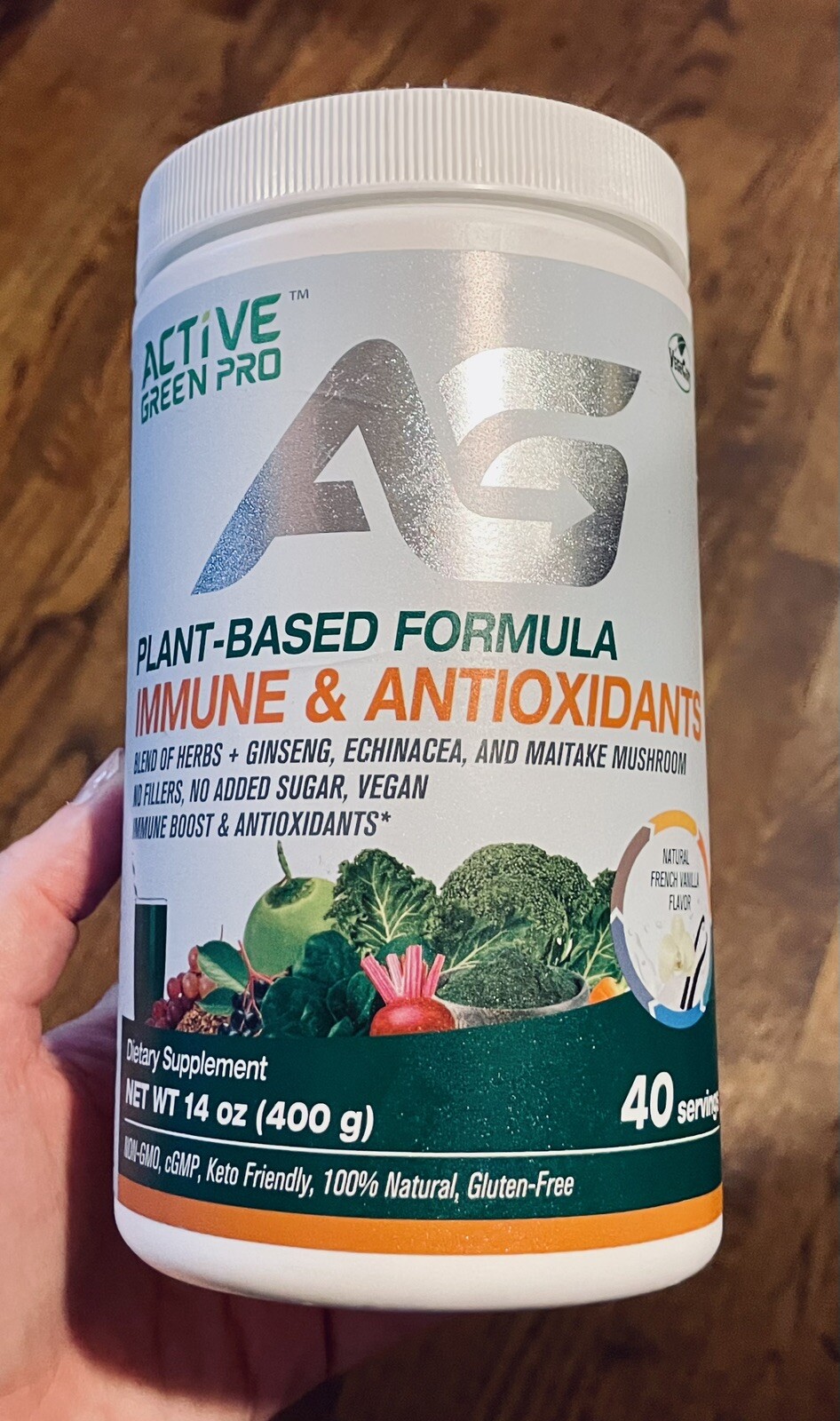 Active Green Pro Powder Immune and Antioxidants Vanilla extract 2026
