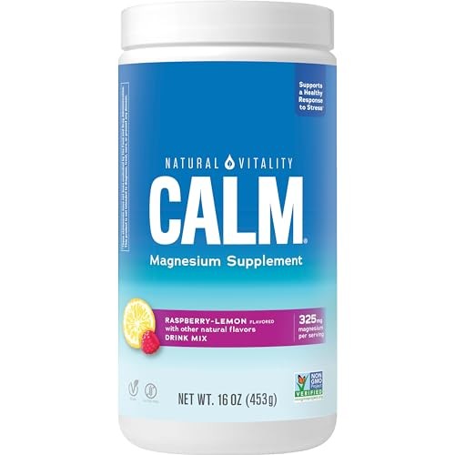 Natural Vitality Calm, Magnesium Citrate Supplement,