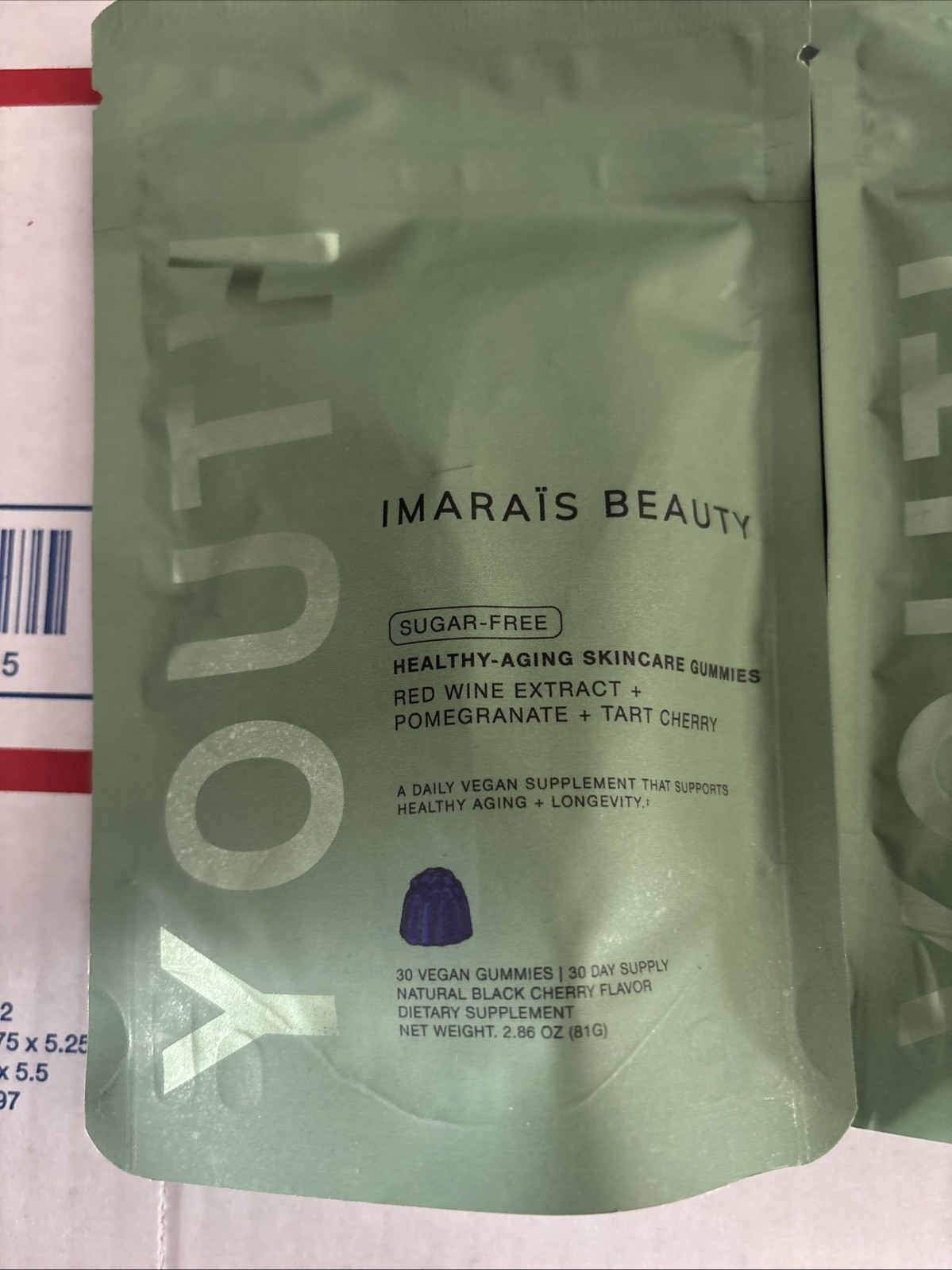 Imarais Youth Healthy Anti-Aging Skincare Gummies – 30ct – EXP 10/2026 Lot Of 2