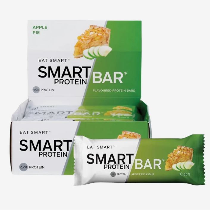 New Smart Protein Bar Apple Pie 60g x 12 Bars by Smart Diet Solutions