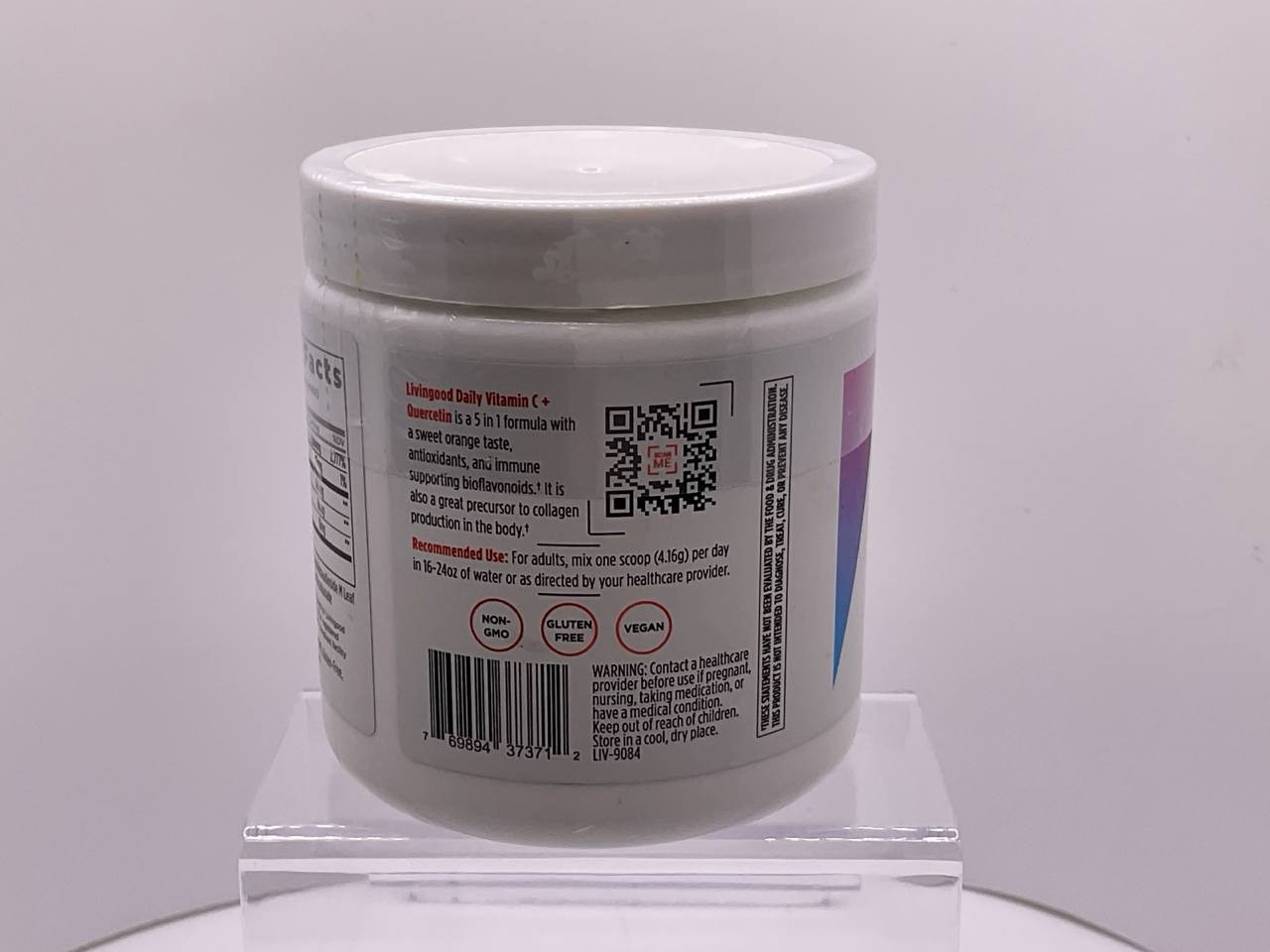 Livingood Daily Vitamin C + Quercetin 5-in-1 Powder 30 Servings 2500mg 125g