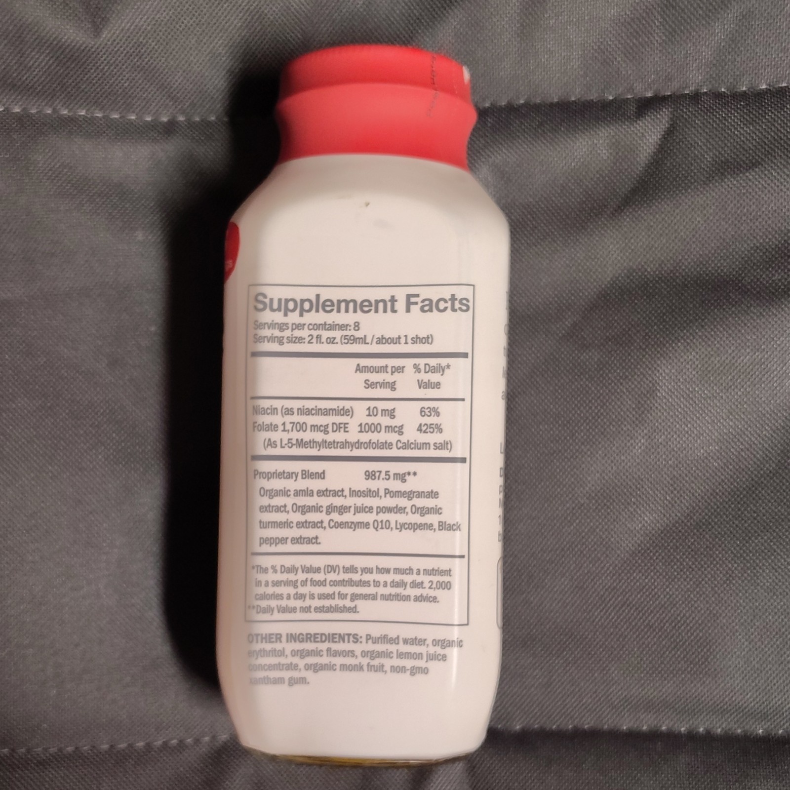 Dose Cholesterol Support Organic Liquid Niacin Folate CoQ10 Turmeric 16 fl oz