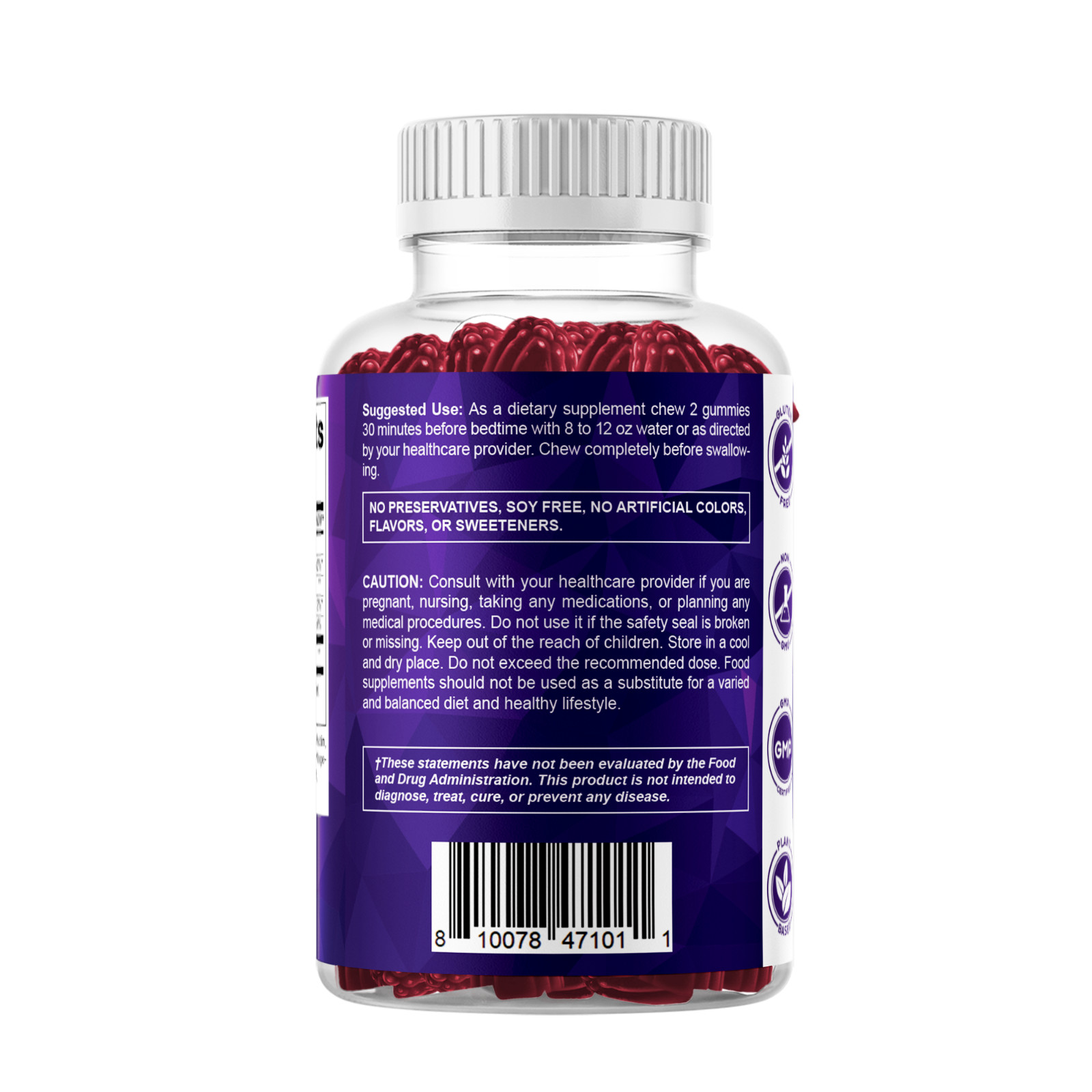 Vitamatic Melatonin 20mg Gummies , 30 Servings (60 Gummies (Pack of 3))