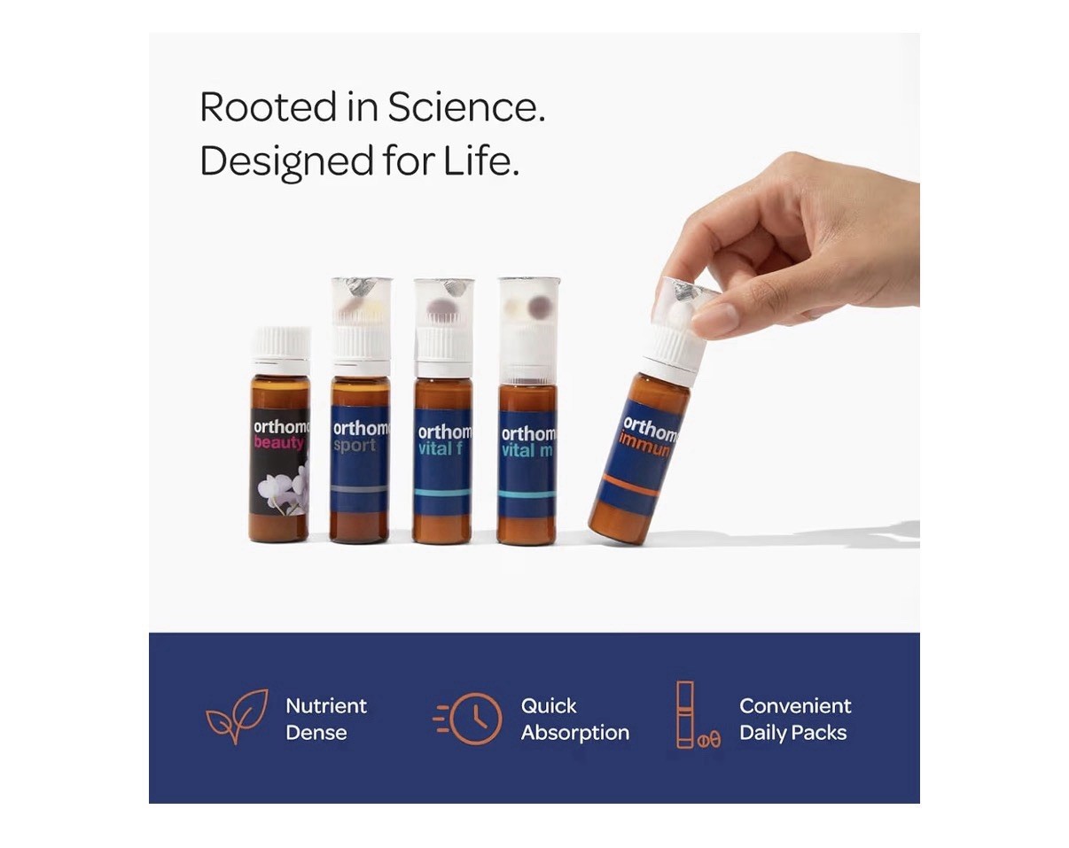 Orthomol Immun Immune Support Vials for Adults For Daily Health 30 Day Supply
