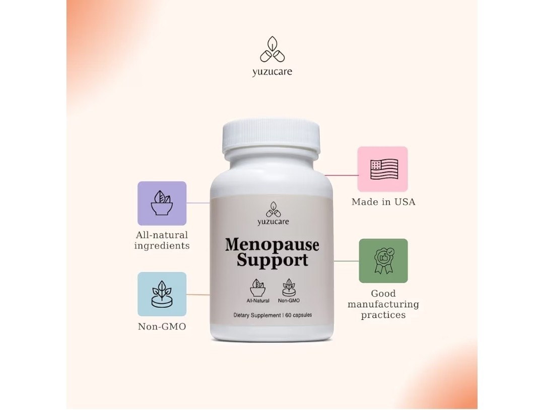 yuzucare Menopause Support Capsules 60 Count All Natural Non-GMO