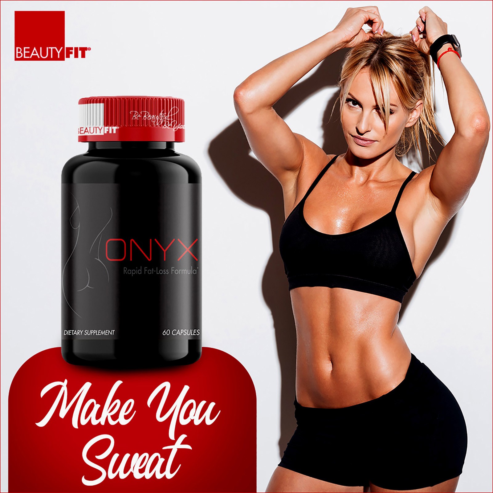 2 Pack Onyx Rapid Fat-Loss Formula Capsules by BeautyFit for Women – 60 Count