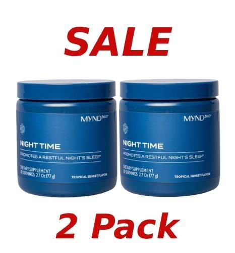 2- Pack Nu Skin NuSkin Pharmanex MYND360 Night Time – 30 Servings 11/2027