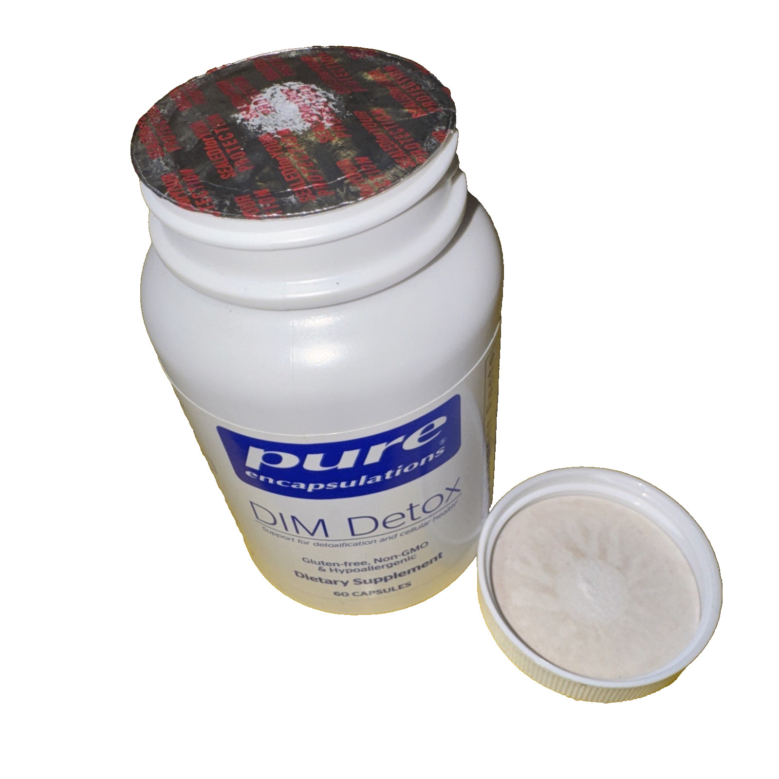 Pure Encapsulations DIM Detox Supplement Diindolylmethane Caps 60 Count EX 03/27