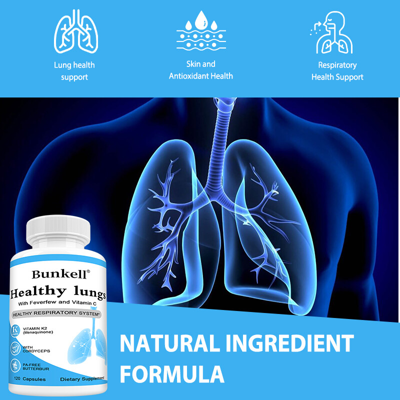 Cleanse Detox Support Clear Lungs Supplement 120 Caps Balance Respiratory Health