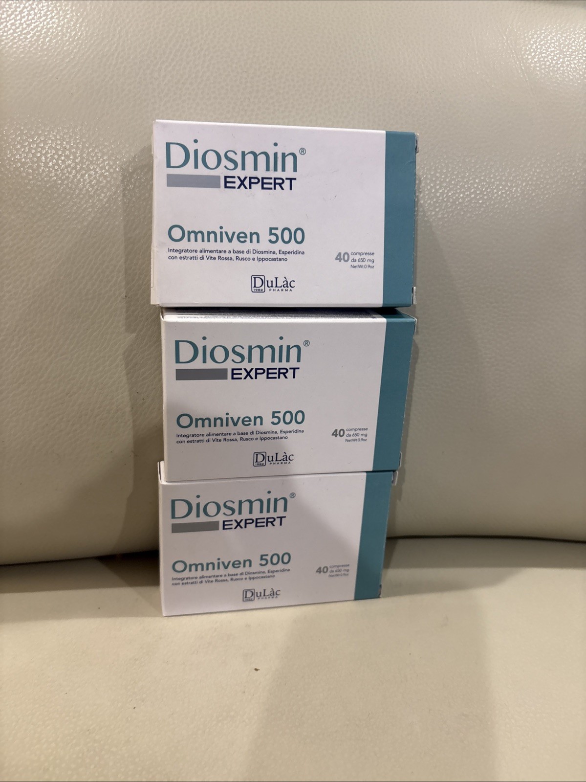 3x Dulac Diosmin Expert Omniven 500 40 Tabs Leg Circulation Support EXP 12/26