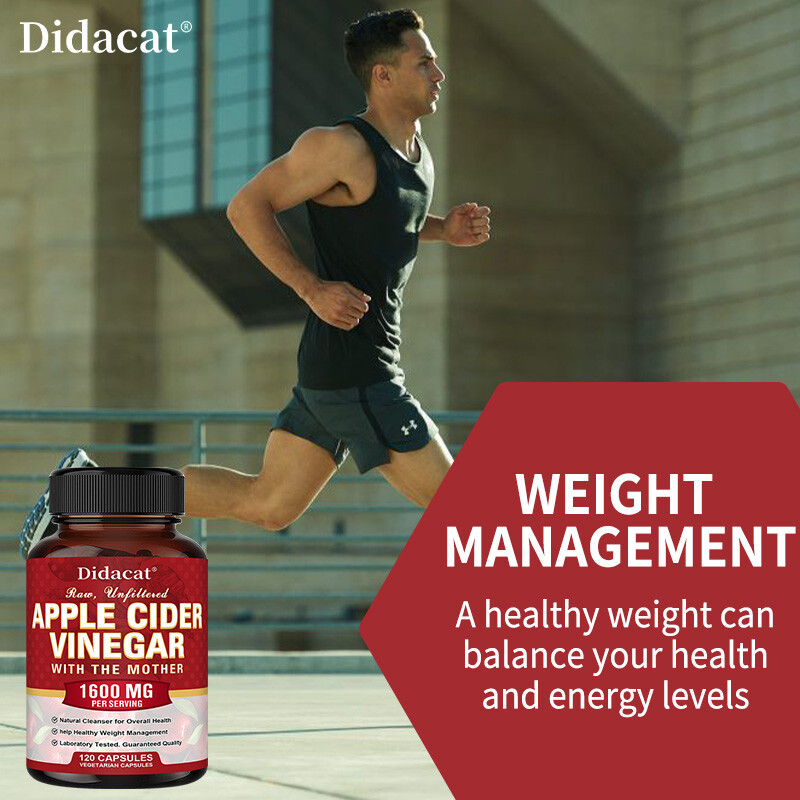 Apple Cider Vinegar Capsules with Mother – 30/60/120 Capsules Weight Loss