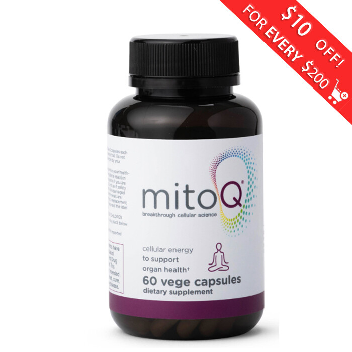 MitoQ ® 5mg CoQ10 Antioxidant 60 Capsules Free Shipping from New Zealand