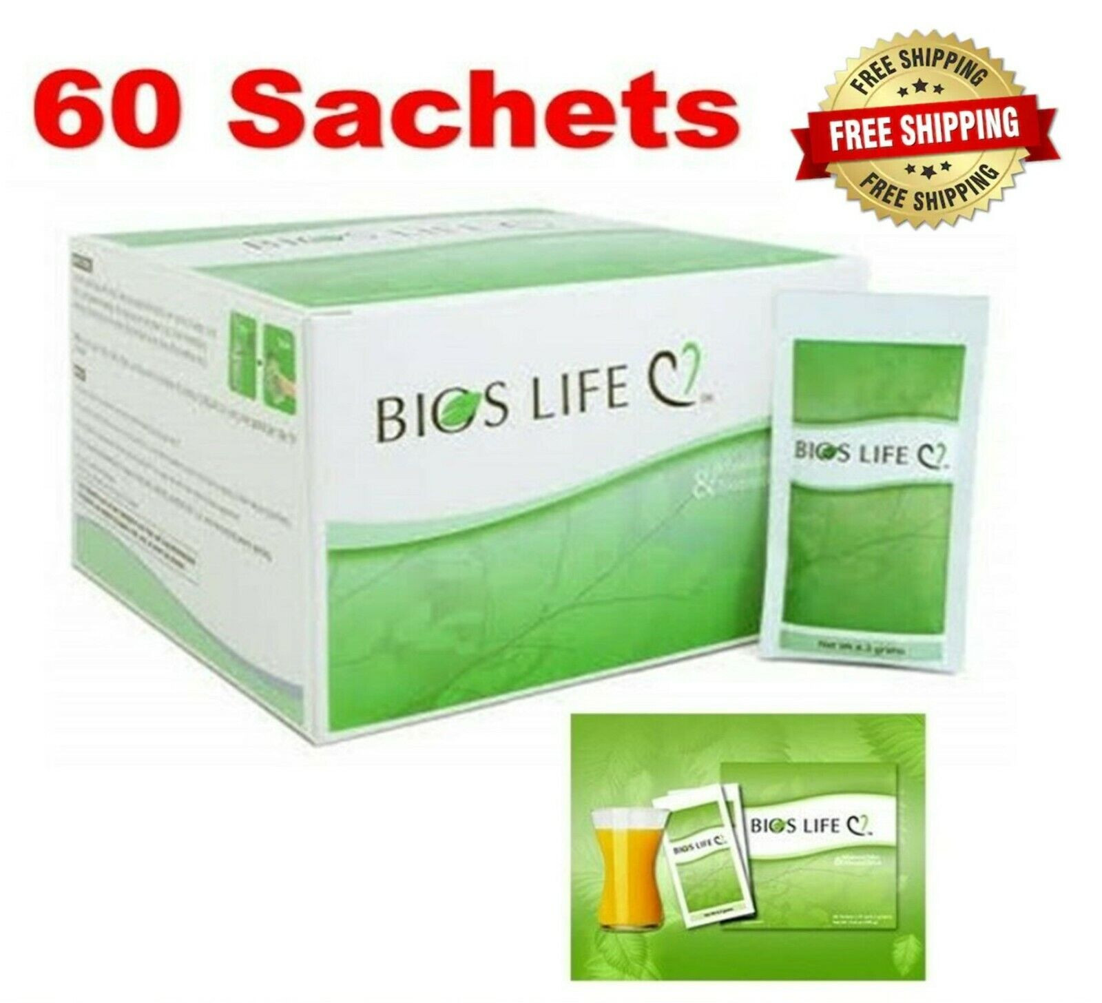 Unicity Bios Life C Reduce LDL Inclease HDL Body’s Overall Health (60 Sachets)
