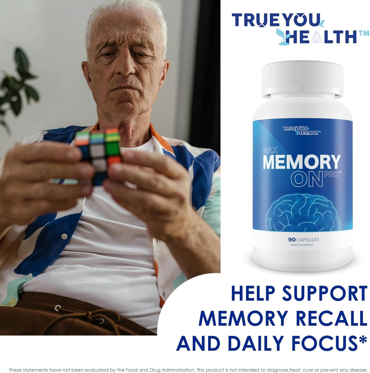 B12 & LIONS’S MANE MEMORY & NERVE SUPPORT FORMULA, BRAIN BOOSTER FOR SENIORS