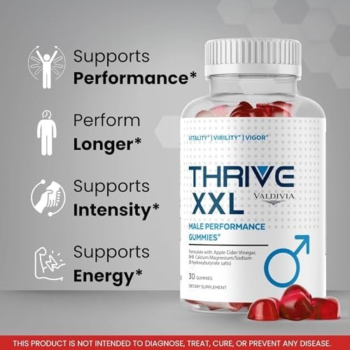 Valdivia Thrive XXL 30 Gummies Daily Wellness Supplement Made in USA Premium
