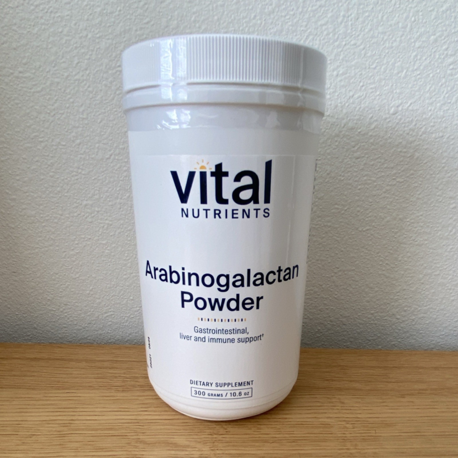 Vital Nutrients Arabinogalactan Powder 300g Gastrointestinal & Immune Support V…