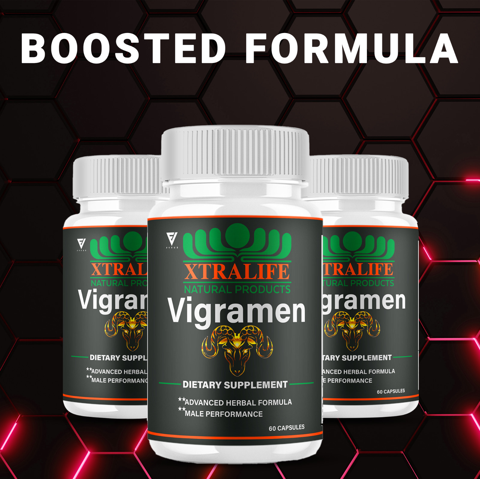 Vigramen Pills Vigra Men Maximum Performance Supplement (60 Capsules)