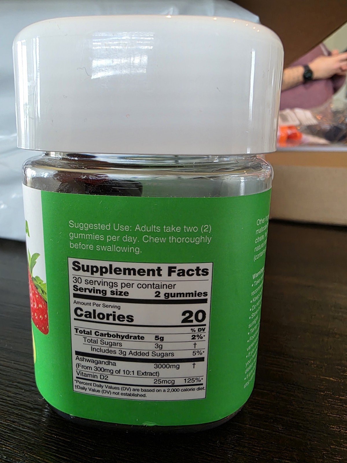 Nature’s Key Ashwagandha Gummies 3000mg Strawberry Flavor, 60 Count
