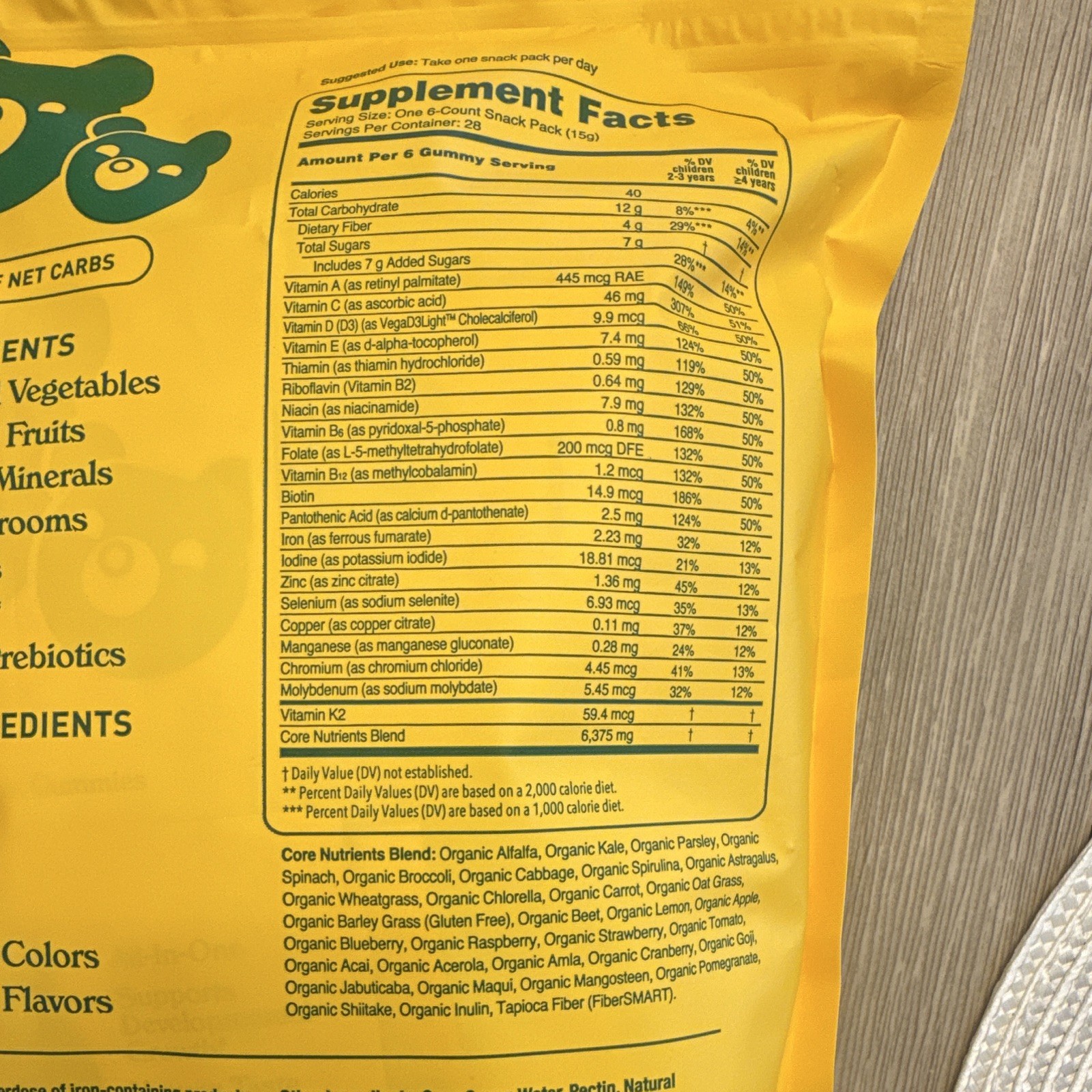 grüns CUBS Superfoods Greens Kids Gummies 168 Ct Vegan Gluten Free Exp 06/2027