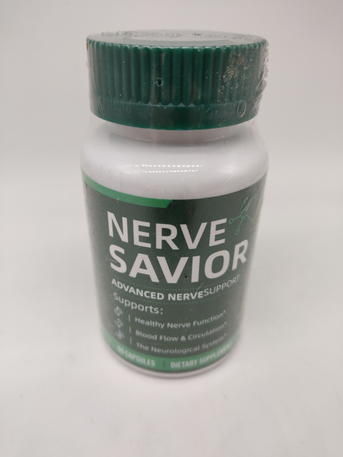 (2) Nerve Savior Health Supplement 60 Capsules Genuine Nerve Savior Exp 08/2026