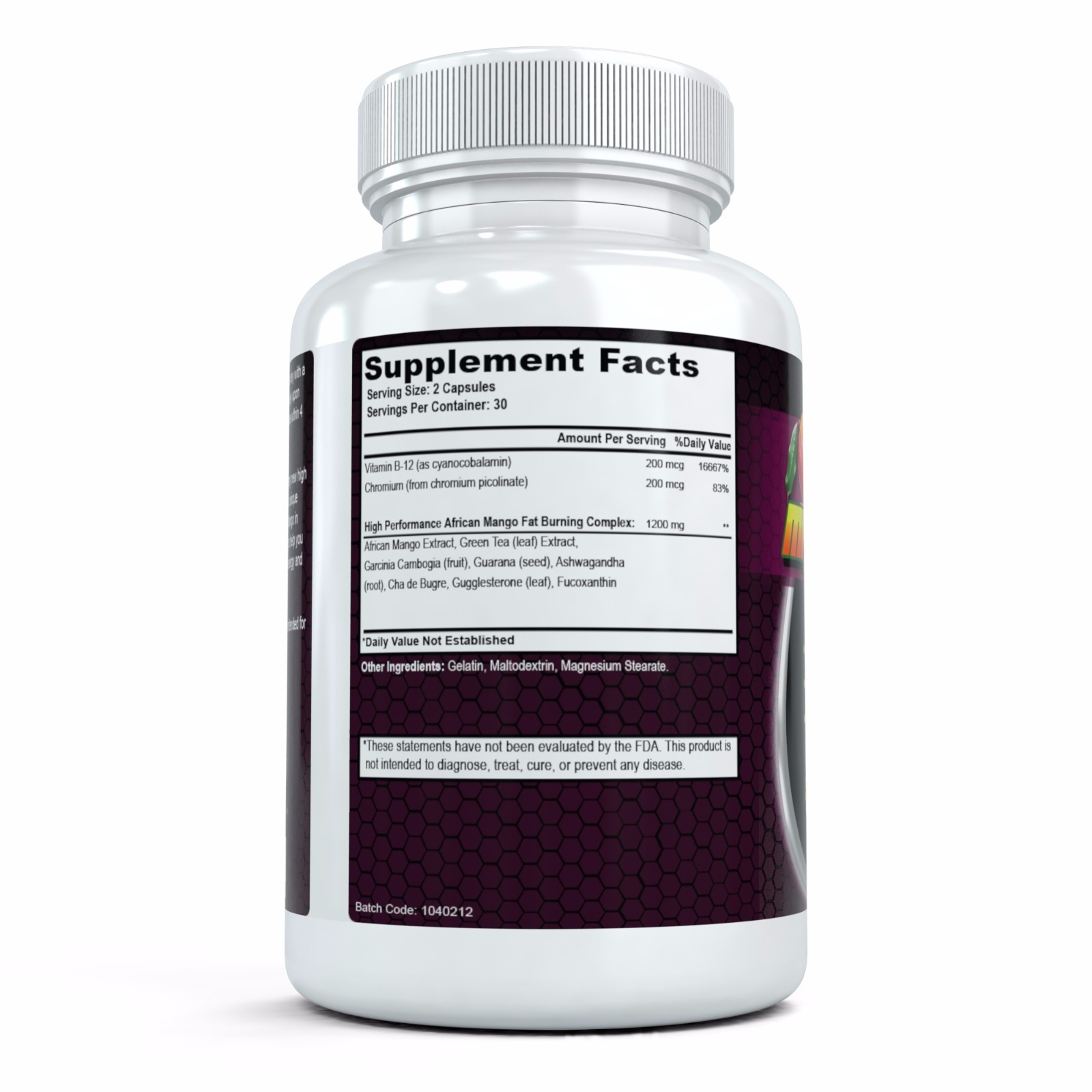 African Mango Fire 60 Capsules Weight Loss and Fat Burner Appetite Suppressant
