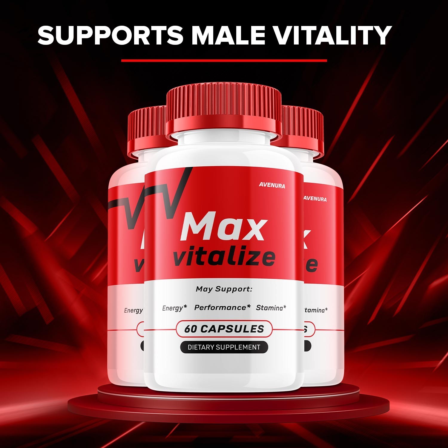 (3 Pack) Max Vitalize for Men Capsules – MaxVitalize Advanced Formula Pills