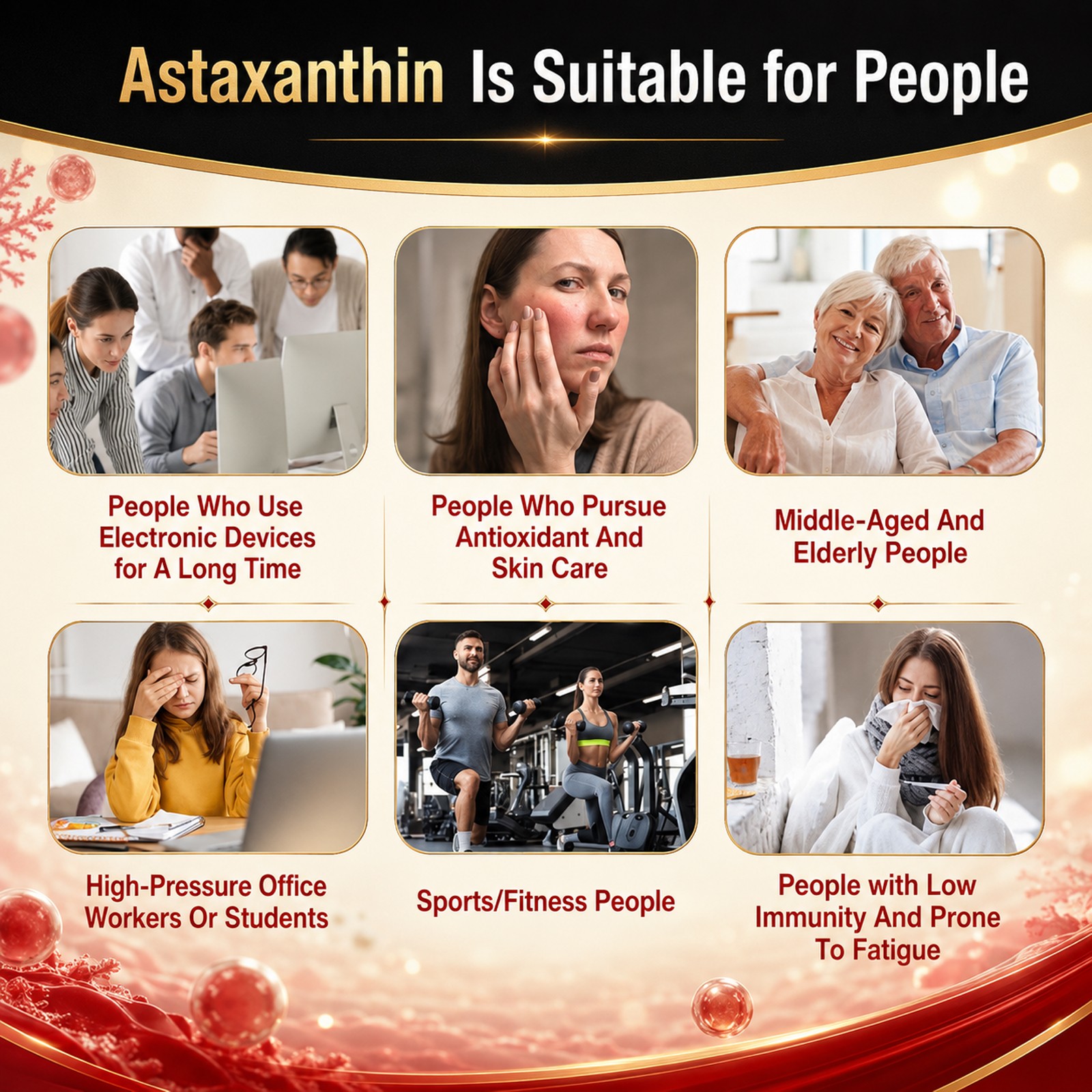 Astaxanthin 12mg 120gels Fresh Microalgae Source Antioxidant/Skin/Eye/Joint