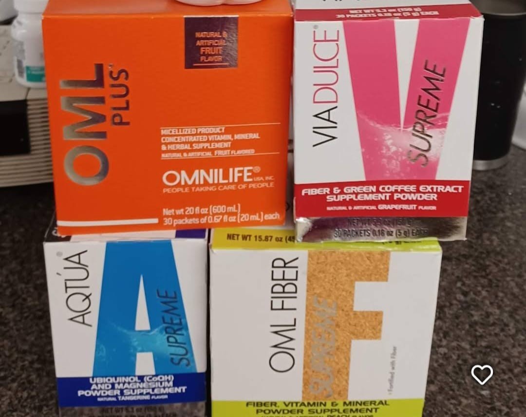 Omnilife Supreme Powder & Liquid Fiber, Magnesium Digestive Support Peach