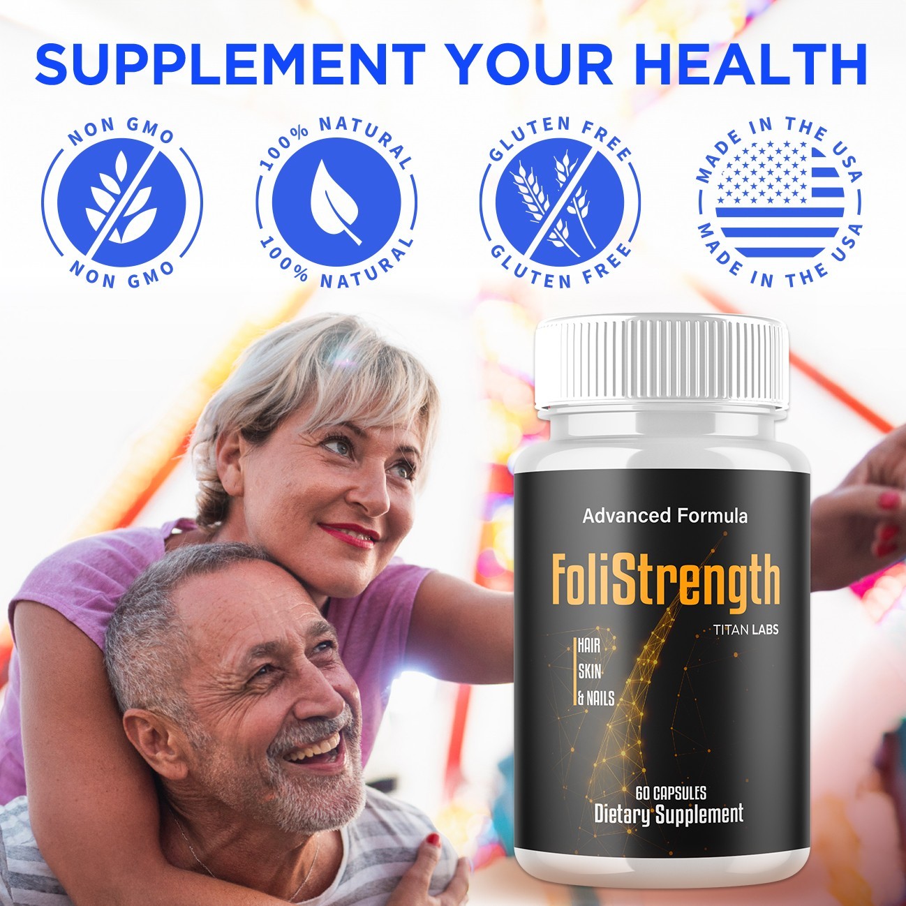 (2 Pack) FoliStrength Pills Advanced Healthy Hair Support Foli Strength 120 Caps