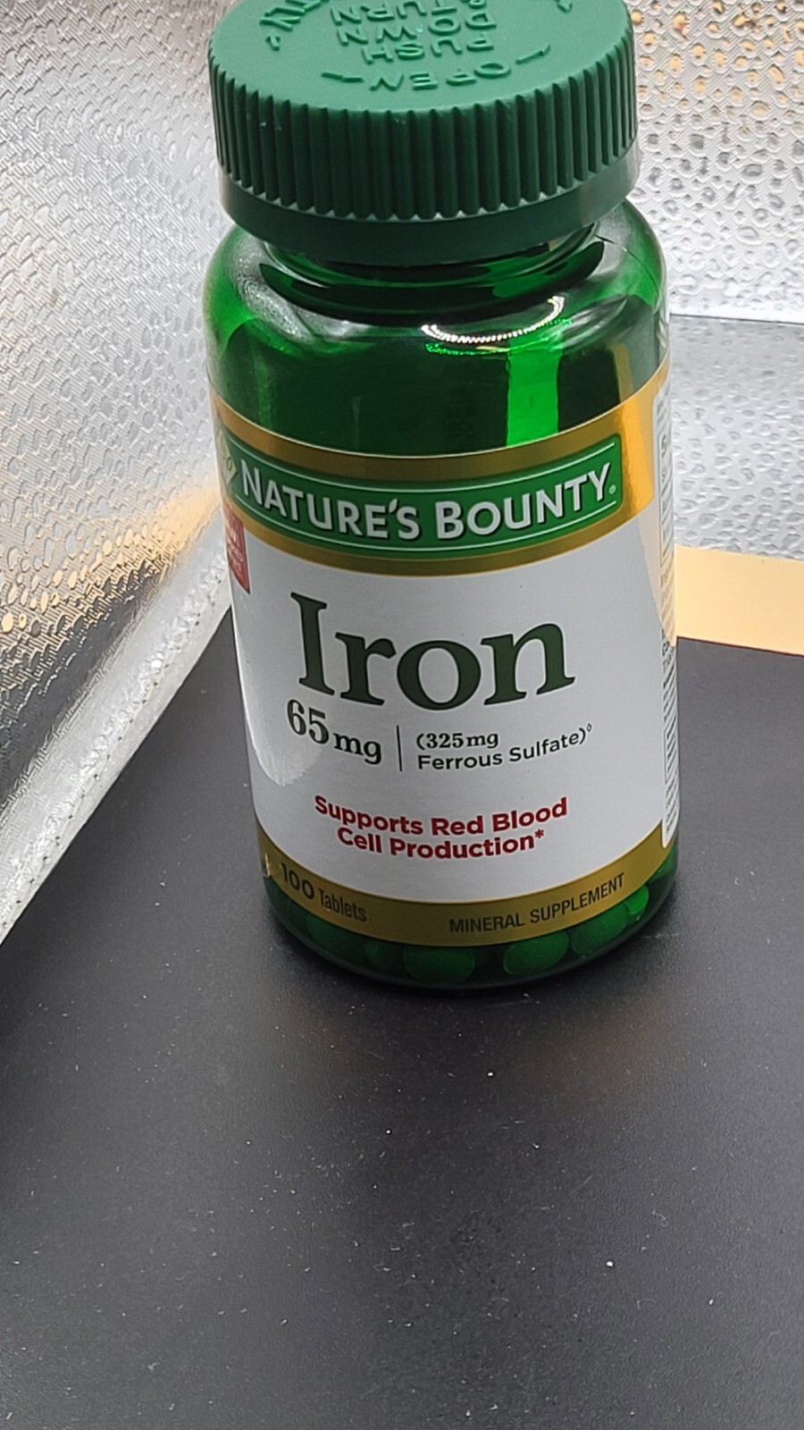 Nature’s Bounty Iron Mineral Supplement – 65 mg – 100 Tablets. Lot Of 2. 1H