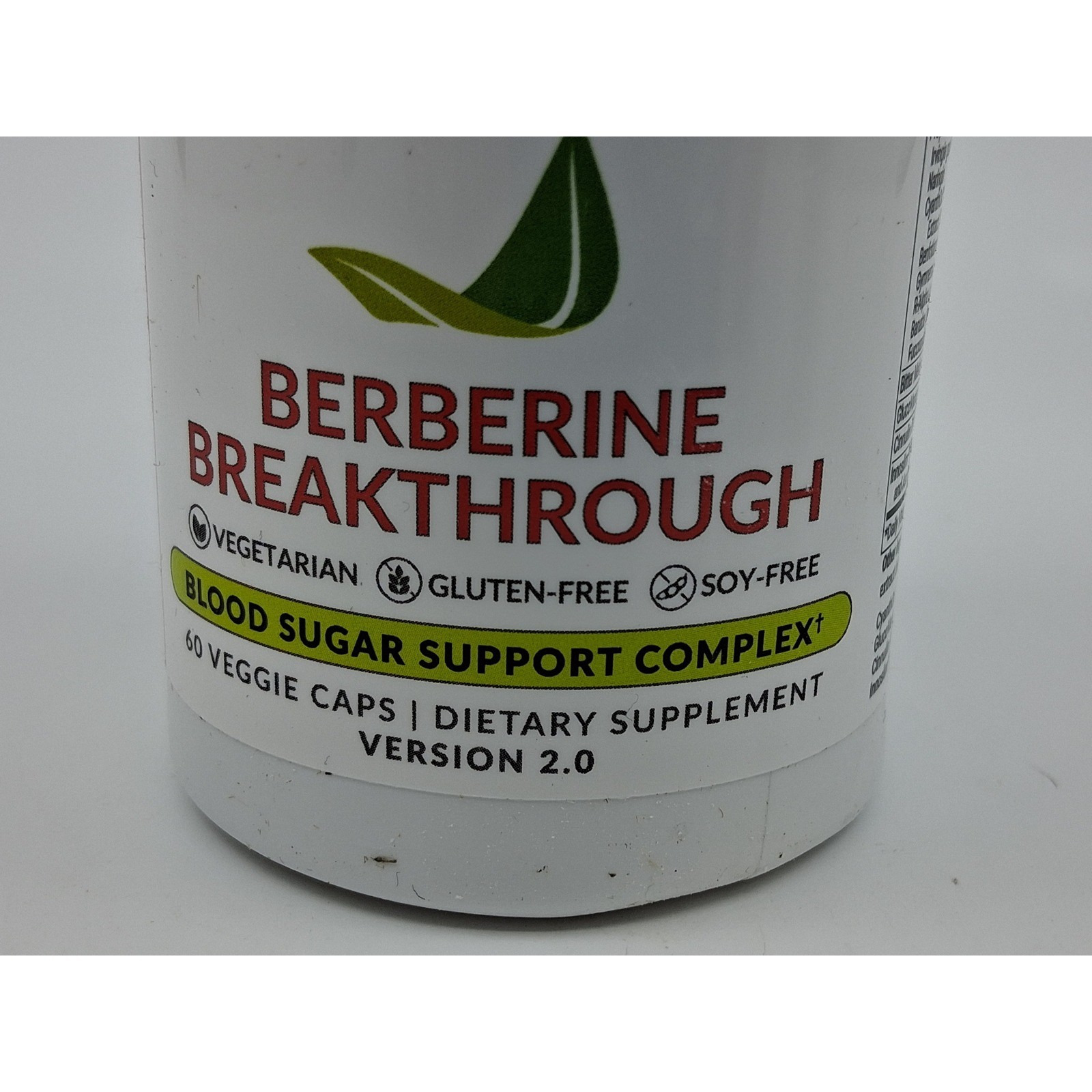 Bioptimizers Berberine Breakthrough Blood Sugar Support Complex EXP 2/2027