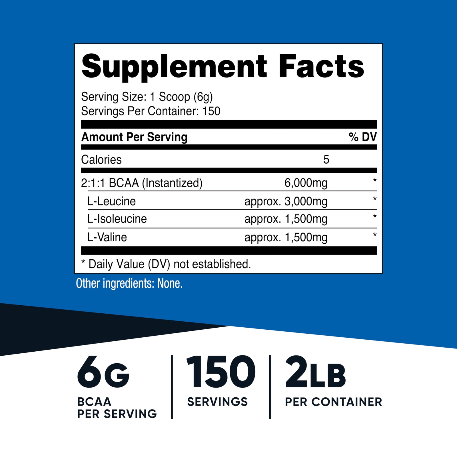 Nutricost BCAA Powder 2:1:1-150 Servings (Unflavored) 2 Pound (Pack of 1)