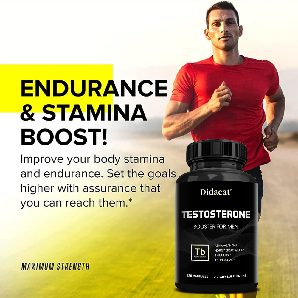 Male Enhancement Energy & Endurance Booster,Testosteron Booster 120 Capsules